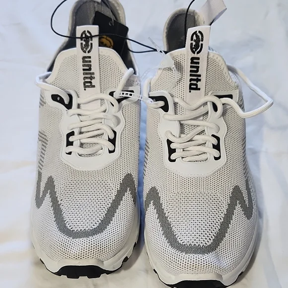 Ecko Unltd White and Gray men's knit athletic sneakers - Picture 5 of 8